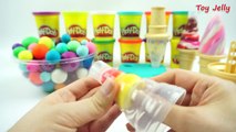 How to Make Play Doh Soft Serve Rainbow Ice Cream with Molds Fun and Creative videos for toddlers