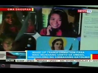 Make-up transformation para mag-mukang santo sa Undas, isinusulong ng simbahang katoliko