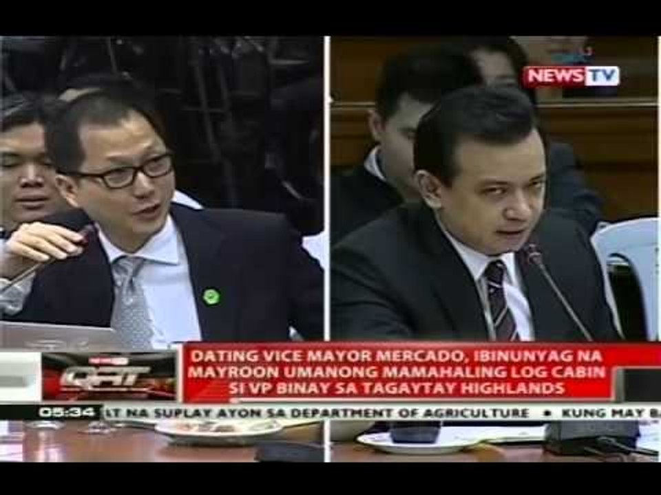 Dating VM Mercado, ibinunyag na mayroon umanong mamahaling log cabin si VP Binay