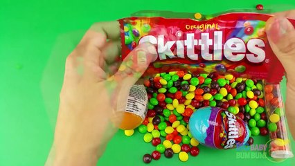 New Learn Colours with Surprise Eggs and a Skittles Rainbow! Part 4