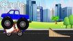 Monster Trucks Teaching Children Shapes and Crushing Cars