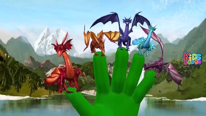 Cartoon Dragon Finger Family Nursery Rhymes | Dragon Finger Family For Children