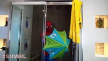 Человек-паук против Бэтмена ванна время ванна время глупый Человек-Паук супергерой анимация