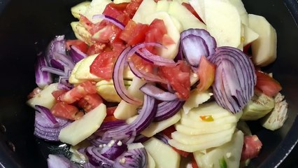 Aloo Baingan Stir Fry  Vegetarian Recipe NAZKITCHENFUN