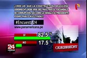 Encuesta 24: 82.5% cree que Odebrecht debe irse del Perú