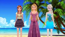 Disney Frozen - Elsa Anna y Rapunzel Canciones Infantiles graciosas HD