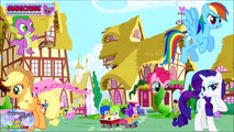 My Little Pony Mane 6 Spike Transform Into Power Ponies Humdrum Surprise Egg and Toy Collector SETC
