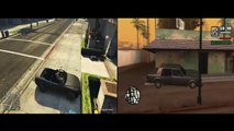 GTA V vs GTA San Andreas , comparação ( Marlon X Gamer)