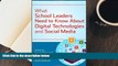 Audiobook  What School Leaders Need to Know About Digital Technologies and Social Media For Ipad