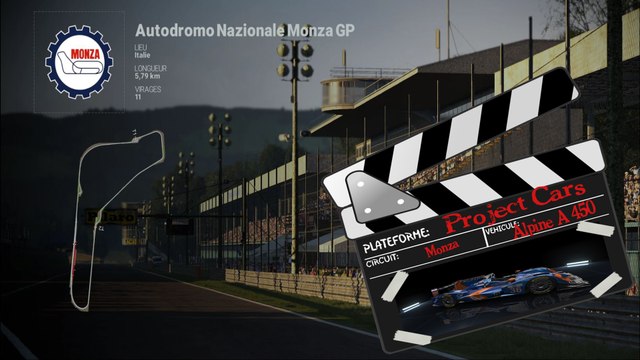 Tour de piste à Monza GP en Alpine A450 sur Project Cars