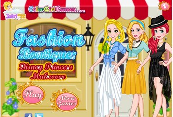 Permainan мода бутик Disney Принцесса описание макияж игры