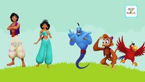 Finger Family Aladdin Song | Disney Cartoon Daddy Finger Songs | Cartoon Animated Nursery Rhymes