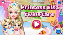 Princess Elsa Twins Care - Cartoon for children - Best Kids Games - Best Baby Games