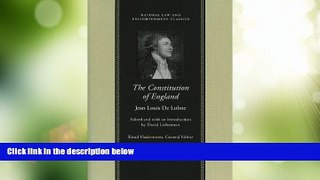 Must Have PDF  The Constitution of England (Natural Law Cloth)  Full Read Best Seller