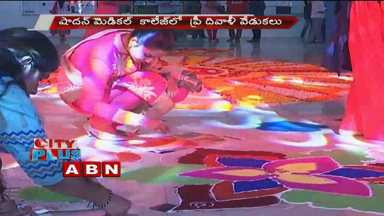Medicos celebrating Diwali at Shadan Institute of Medical Sciences