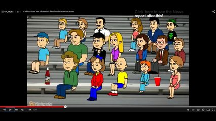 Activistvictor Reacts to Caillou Runs On a Baseball Field and Gets Grounded