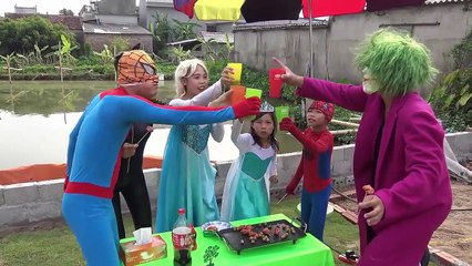 HORROR SPIDERS eating Frozen Elsa vs Spiderman Baby part 5