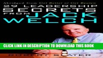 [PDF] 29 Leadership Secrets From Jack Welch Popular Collection