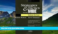 Big Deals  Strategies   Tactics for the MBE (Multistate Bar Exam)  Best Seller Books Most Wanted