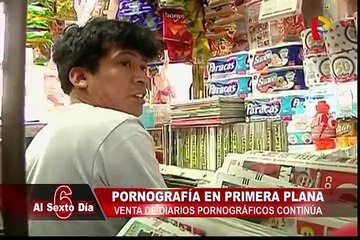 Venta de diarios pornográficos a menores de edad continúa