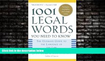 Big Deals  1001 Legal Words You Need to Know: The Ultimate Guide to the Language of the Law  Best