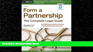 Books to Read  Form a Partnership: The Complete Legal Guide  Full Ebooks Best Seller