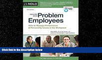 Books to Read  Dealing With Problem Employees: How to Manage Performance   Personal Issues in the