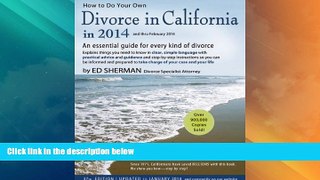 Big Deals  How to Do Your Own Divorce in California in 2014: An Essential Guide for Every Kind of