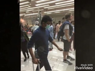 Ilaya Thalapathy Vijay in Dubai Airport