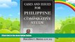 Books to Read  Cases and Issues for Philippine Comparative Study: Facts, Laws, and Opinions of a