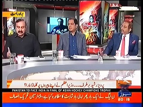 Your own party members are saying that Pervez Rasheed was innocent. Talat Hussain asks Tariq Fazal.