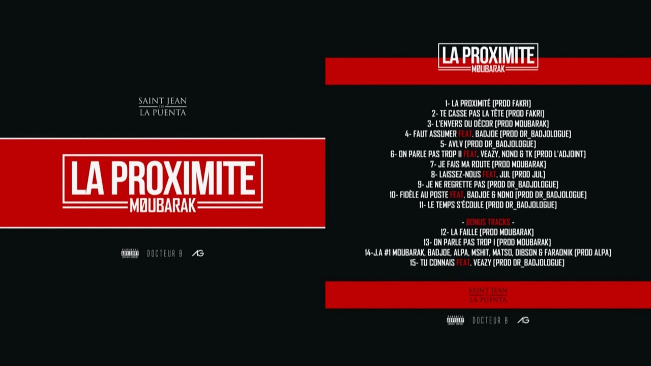 MOUBARAK - LE TEMPS S'ÉCOULE  // La proximité Album 2016