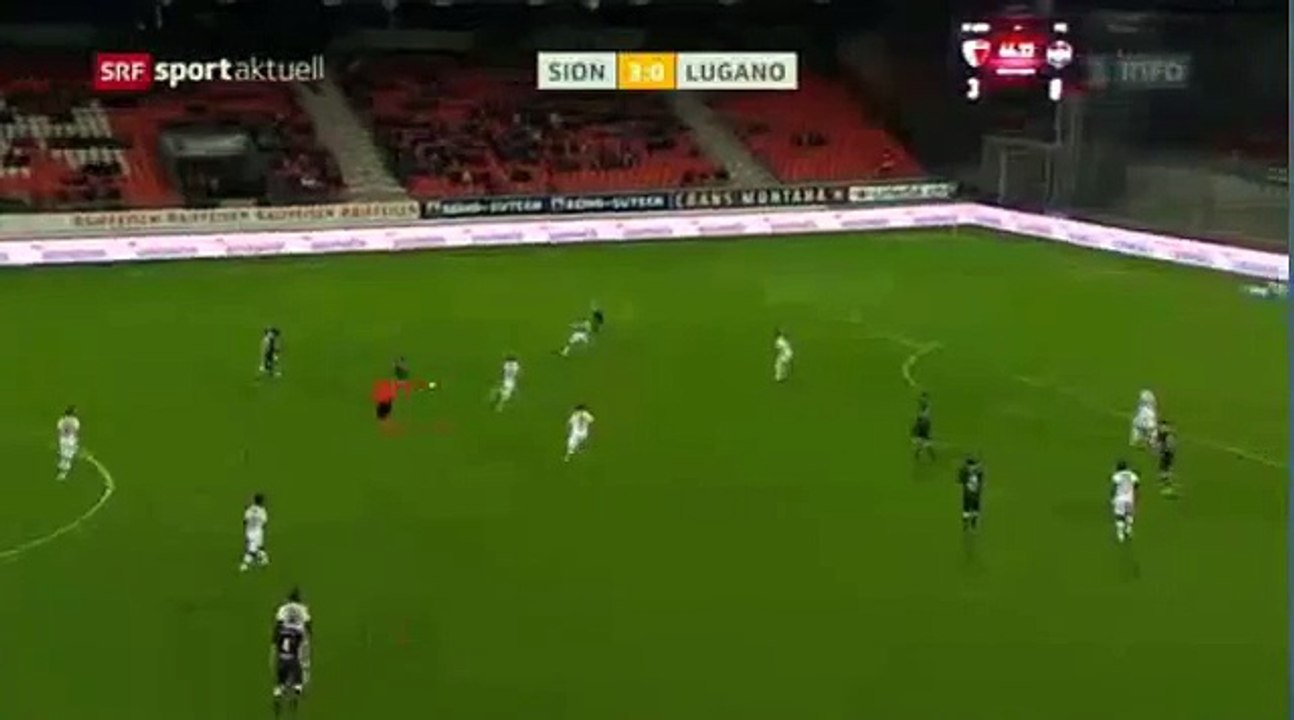 Sion 3:1 Lugano (Swiss Super League 13. Runde 2016/2017 19 .October 2016)