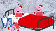 Five Little PEPPA PIG Christmas Jumping on The Bed - Five little monkeys Nursery Rhymes