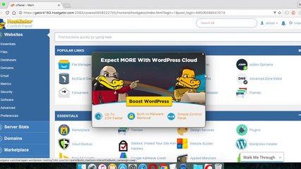 wordpress - joomlla - one click installs
