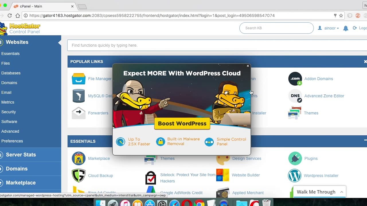 wordpress - joomlla - one click installs