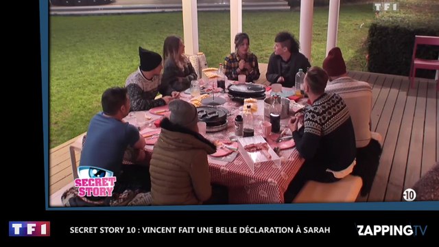 Secret Story 10 : Vincent fait une incroyable déclaration d'amour à Sarah (Vidéo)
