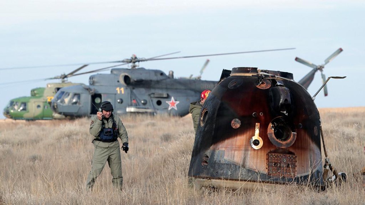 Raumfahrer sicher von der Internationalen Raumstation zurückgekehrt