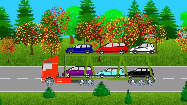 Обучающий мультфильм для детей. Бензовоз. Автовоз. Развивающий мультик . Учимся считать до десяти.