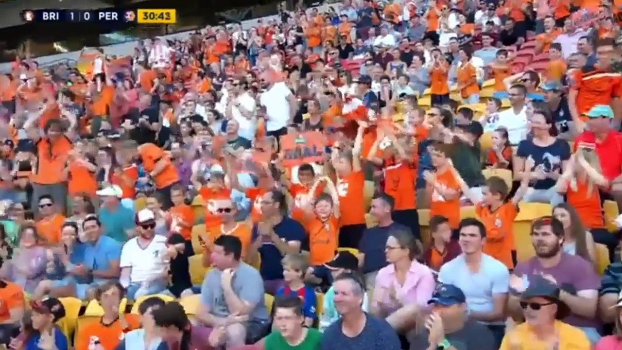 Brisbane Roar FC vs Perth Glory FC 2-1 [ Australian A-League 30.10.2016 ]