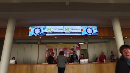 Arrivée à l'Université de l'Engagement de Labège : au travail pour une matinée d'ateliers !
