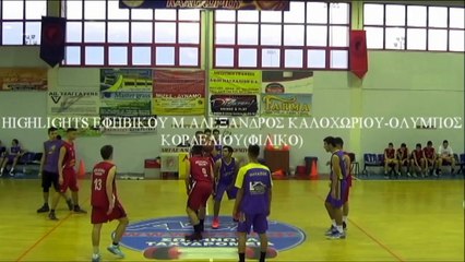 Highlights Εφηβικού Μ.Αλέξανδρος Καλοχωρίου-Όλυμπος Κορδελιού (Φιλικό)