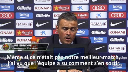 10e j. - Enrique : "Pas notre meilleur match"