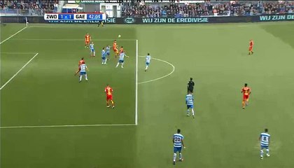 1-1 Sander Fischer Goal HD Zwolle 1 - 1  G.A. Eagles 30.10.2016