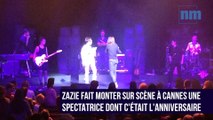 Zazie fait monter sur scène à Cannes une spectatrice dont c'était l'anniversaire