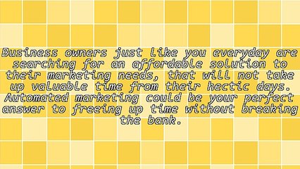 Small Business Automated Marketing