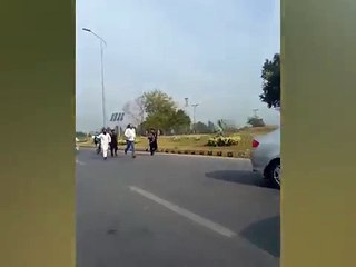 Ali Amin Gandapur Running from Islamabad Police watch