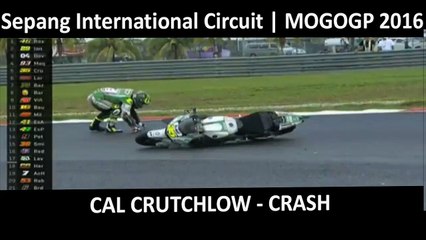 CRUTCHLOW CRASH - MotoGP MALAYSIA 2016