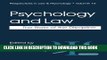 Read Now Psychology and Law: The State of the Discipline (Perspectives in Law   Psychology)