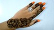 Easy DIY Beautiful Arabic Henna Mehndi Design Simple and easy step by step for hands episode #125 by Art Institute.